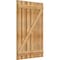 Ekena Millwork Spaced Board-n-Batten Shutters w/Z-Bar, Rough Sawn Western Red Cedar, 34 3/4W x 52H, PR RBS06Z35X052RWR - alternate 2